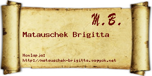 Matauschek Brigitta névjegykártya